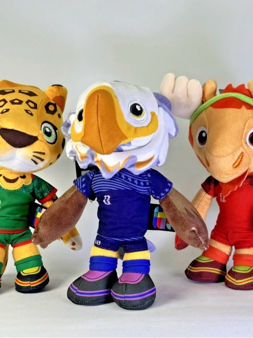 FIFA Official World Cup 2026 Mascots 3-Pack Plush Maple Zayu & Clutch Jazwares
